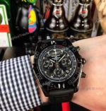 Solid Black Breitling Chronomat Men Watch Replica
